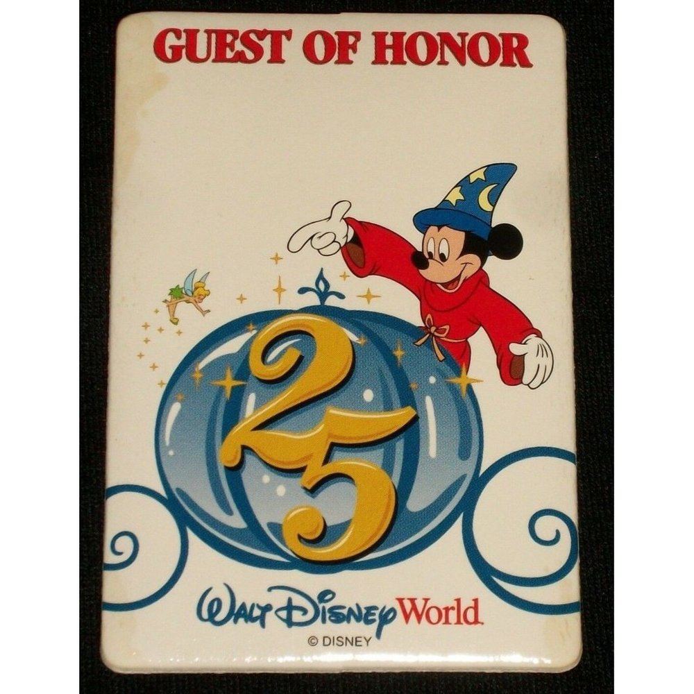 Walt Disney World 25th Anniversary Guest of Honor Sticker Badge